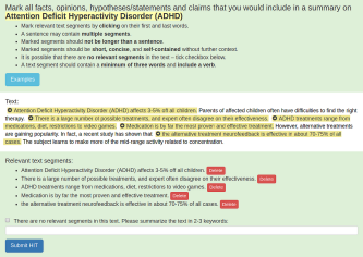 Crowdsourced summarization task. Crowdsourced summarization task.